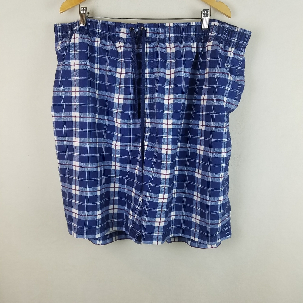 True Nation mens swim shorts size 3XL plaid. 

Gre